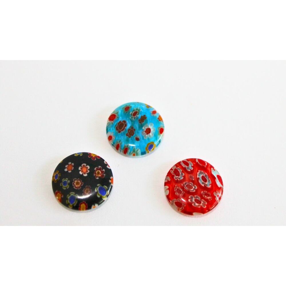 Vintage Millefiori Changeable Necklace 18in Multicolor Made/Italy Micro Mosaic - Picture 6 of 8